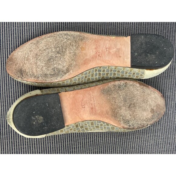 Andrea Carrano Italian womens shoes size gold mesh size 37 excellent - Picture 5 of 8